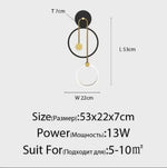 Applique Murale Led Design Élégant Intérieur 53X22X7Cm 13W / Blanc Froid Pas De Télécommande
