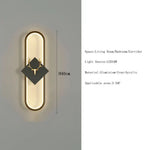 Applique Murale Led Design Élégant Lumineux. Noir-H40Cm / Lumière Chaude Chambre