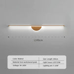 Applique Murale Led Design Élégant Minimaliste. Lwl128 100Cm Noyer / Blanc Froid Chambre