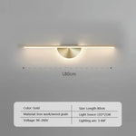 Applique Murale Led Design Élégant Minimaliste. Lwl128 80Cm Or / Blanc Froid Chambre