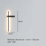 Applique Murale Led Design Élégant Moderne. A-60Cm-R / Intensité Variable Chambre