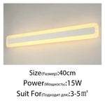 Applique Murale Led Design Élégant Moderne Blanc L40Cm 15W / Chaud (2700-3500K) Chambre