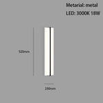 Applique Murale Led Design Épuré Rectangulaire 92 Cm / Blanc Chaud (2700-3500K) Applique Chambre