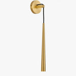 Applique Murale Led Design Minimaliste Cuivre. Chambre
