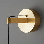 Applique Murale Led Design Minimaliste Cuivre. Chambre