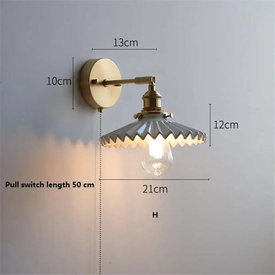 Applique Murale Led Design Minimaliste Élégante H Chambre