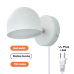 Applique Murale Led Design Moderne Tactile Élégant Prise Ul Blanche / Lumière Chaude 3000K Chambre