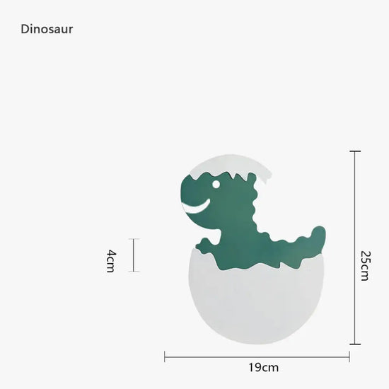 Applique Murale Led Dinosaure Ludique Et Colorée Chambre