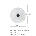 Applique Murale Led Élégante Design Contemporain. C-Noir-20Cm / Blanc Chaud (2700-3500K) Chambre