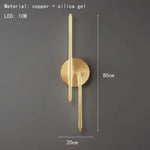 Applique Murale Led Élégante Design Laiton Style A-Or / Changeable Chambre