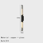 Applique Murale Led Élégante Design Minimaliste. D-Noir / Blanc Chaud (2700-3500K) Chambre