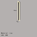 Applique Murale Led Élégante Design Moderne 100 Cm / Or Intensité Variable Applique Chambre