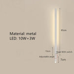 Applique Murale Led Élégante Design Moderne C-Blanc-85Cm / 3000K Chambre