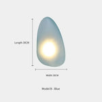 Applique Murale Led Élégante Et Contemporaine B-Bleu Chambre