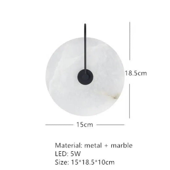 Applique Murale Led Élégante Et Minimaliste C-Noir-15Cm / Blanc Chaud (2700-3500K) Chambre