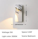 Applique Murale Led Épurée Minimaliste Design Chambre