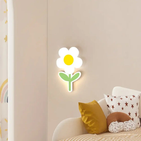 Applique Murale Led Fleur Design Colorée Enfants Chambre