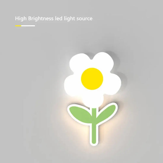 Applique Murale Led Fleur Design Colorée Enfants Chambre