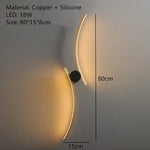 Applique Murale Led Moderne Design Laiton Élégant A-80Cm / 3 Températures De Couleur Chambre