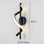Applique Murale Led Nordique Design Élégant Chic. Noir Chambre
