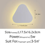 Applique Murale Led Nordique Élégante Moderne Blanc L17X16Cm 5W / Chaud (2700-3500K) Chambre
