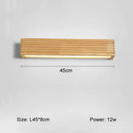 Applique Murale Led Nordique Et Élégante Style B 45Cm 12W / Blanc Froid (5 500-7 000 K).