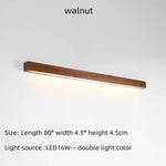 Applique Murale Led Noyer Design Élégant 80X4 5X4 5Cm 1 Chambre