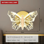 Applique Murale Led Papillon Élégant Design Unique Wall Light / Cool White Chambre