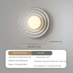 Applique Murale Led Rétro Design Zen Japan. Blanc / Lumière 3 Couleurs Chambre