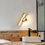 Applique Murale Led Rotatives Bois Design Naturel Chambre