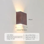 Applique Murale Led Scandinave Élégante Bois. A12Cm2 / Lumière Blanche Chambre