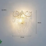Applique Murale Led Verre Naturel Élégant Chambre