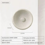 Applique Murale Led Vintage Résine-Verre D26Cm / Blanc Chaud (2700-3500K) Blanc Chambre