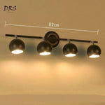 Applique Murale Led Waterproof Design Extérieur. Noir - 4 Lampes Chambre