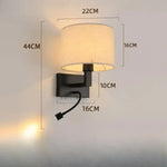 Applique murale liseuse noire