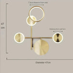 Applique Murale Luminaire Moderne Élégant Doré. 3 Têtes / Couleurs Claires Chambre