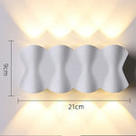 Applique Murale Lumineuse Contemporaine Design Élégante Blanc-8W Chambre