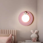 Applique Murale Lumineuse Rose Pastel Design. Chambre