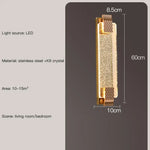 Applique Murale Luxe Nordique Chic Design Élégant Or-60Cm / 3 Couleurs Chambre