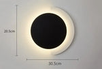 Applique Murale Minimaliste Design Scandinave Élégante. A Noir Chambre