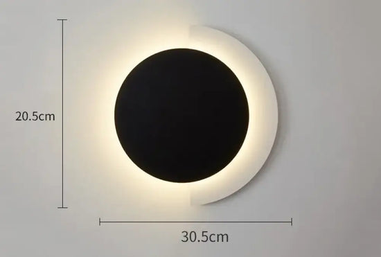 Applique Murale Minimaliste Design Scandinave Élégante. A Noir Chambre