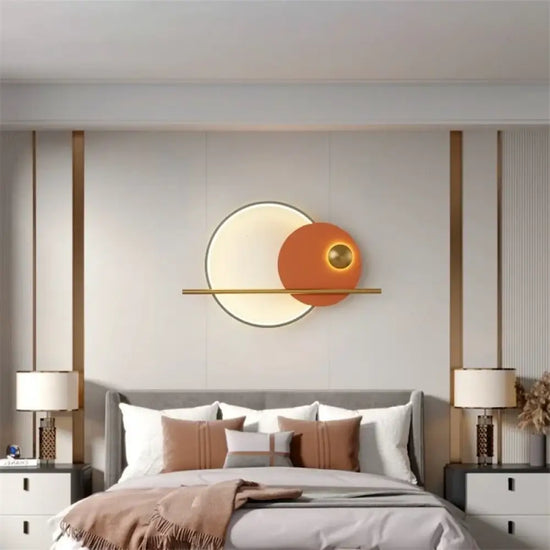 Applique Murale Minimaliste Design Scandinave Élégante. Chambre