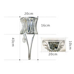 Applique Murale Moderne Design Élégant Verre Chambre