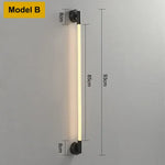 Applique Murale Moderne Design Lumineux Épuré Contemporain Modèle B / Acier Inoxydable Blanc
