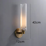 Applique Murale Moderne Élégante Cuivre Design 1 Lumière Chambre