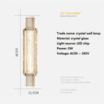 Applique Murale Moderne Élégante Design Cristal Luxe Chambre