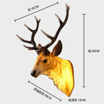 Applique Murale Moderne Rustique Cerf Led 60Cm-C Applique Chambre