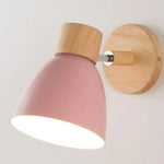 Applique Murale Nordique Design Épuré Bois Clair Rose / 1 Pcs Chambre