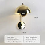 Applique Murale Nordique Design Minimal Élégant Wl597 Or / Blanc Froid Chambre
