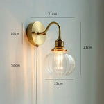 Applique Murale Nordique Élégante Design Contemporain. Verre 9 Chambre